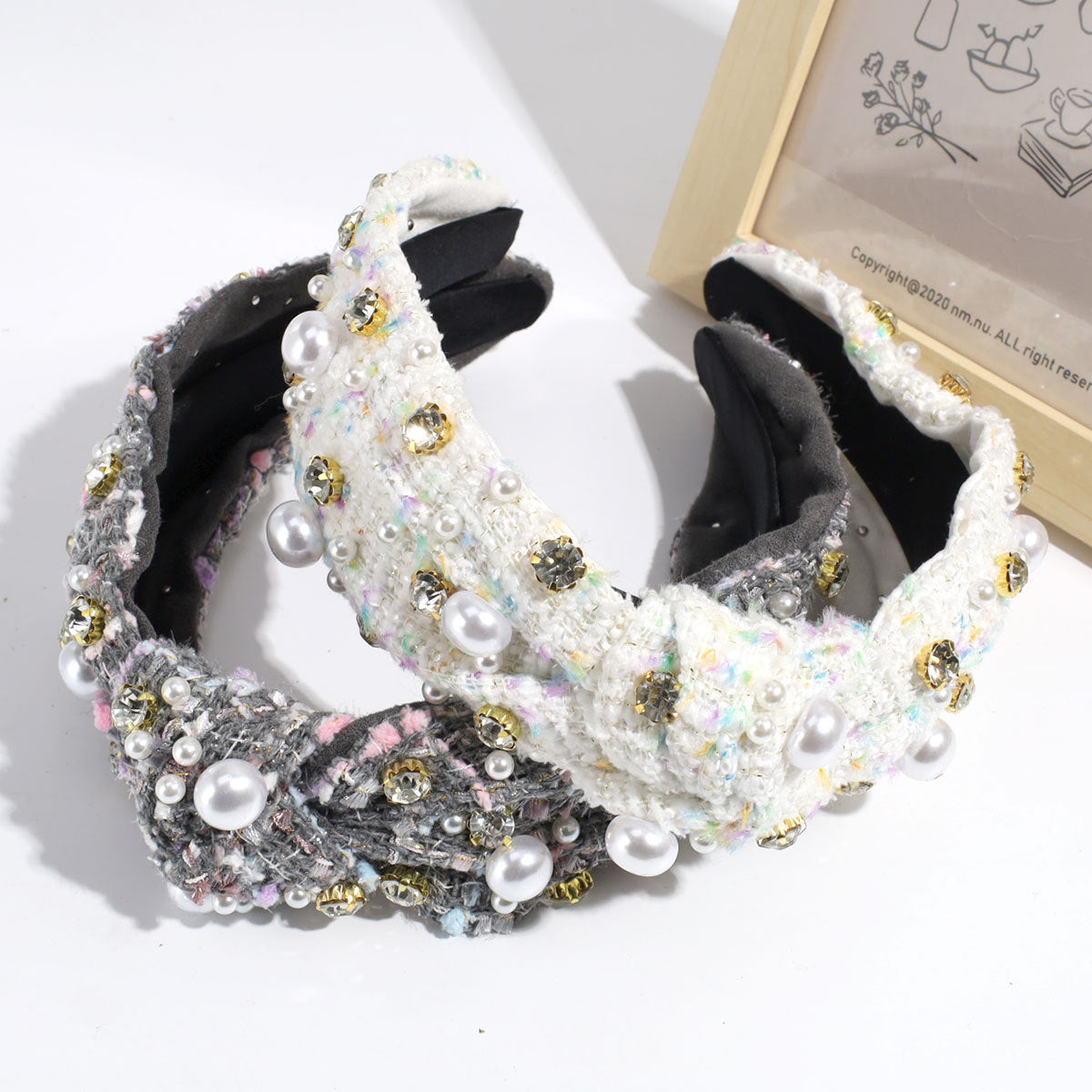 Wholesale Wide Edge Woolen Knotted Headband
